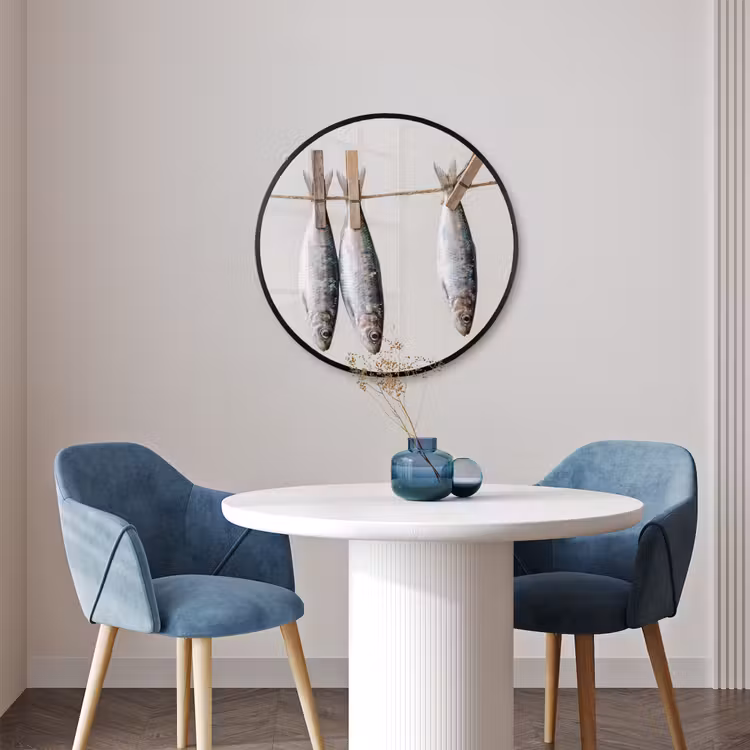 Ronde fotolijst - Vis - Hangend - Eten — 3
