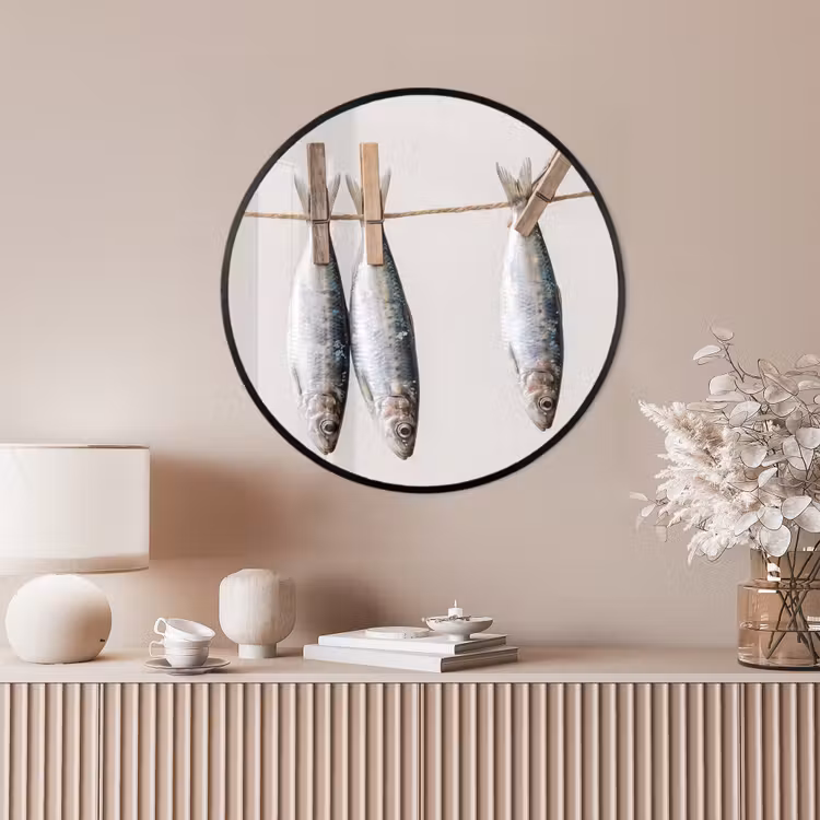 Ronde fotolijst - Vis - Hangend - Eten — 4