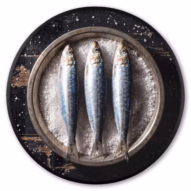 Ronde fotolijst - Vis - Zout - Eten — 1