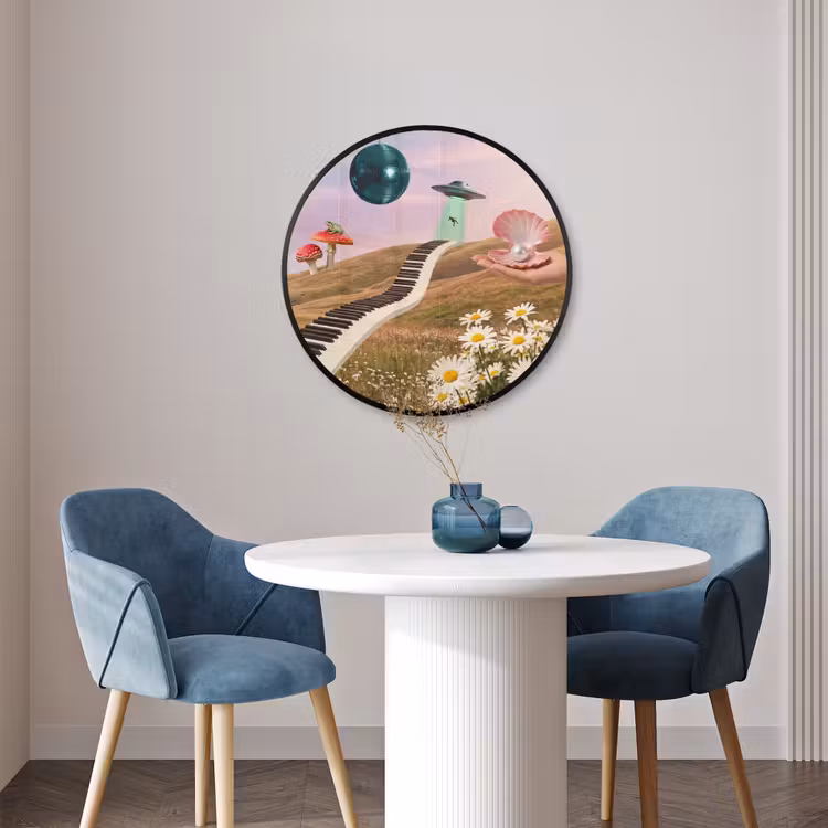 Ronde fotolijst - Vis - Natuur - Abstract — 3