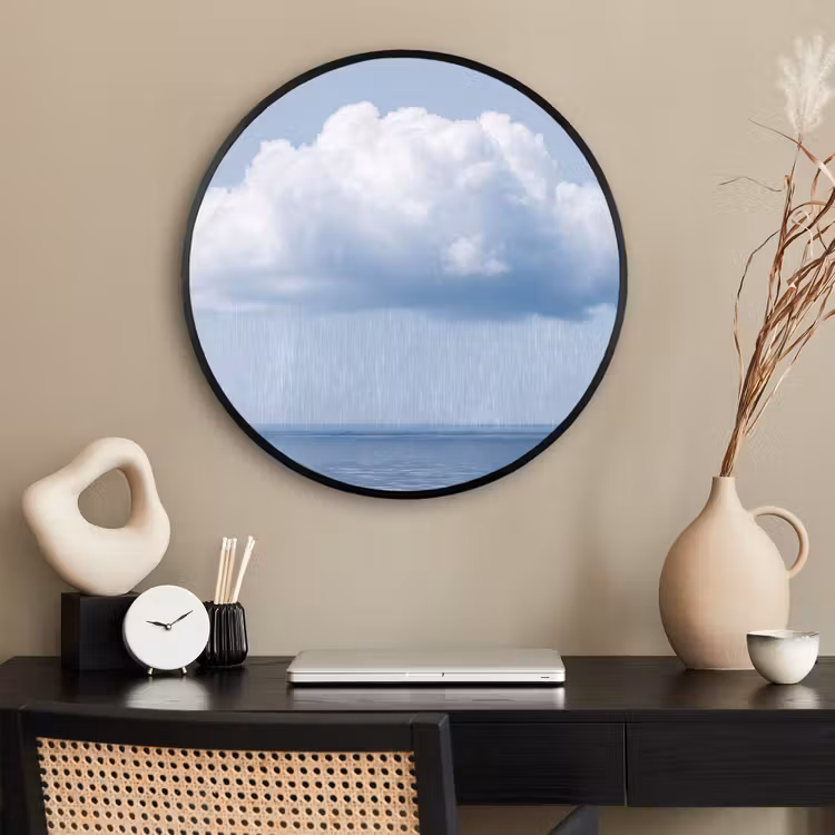Ronde fotolijst - Wolk - Regen - Natuur — 2