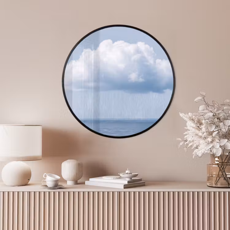 Ronde fotolijst - Wolk - Regen - Natuur — 4