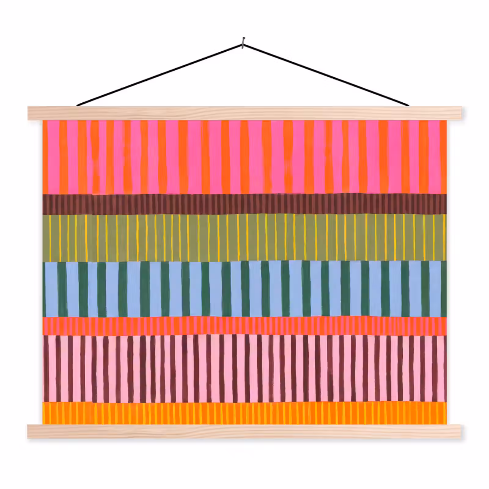 Schoolplaat - Abstract - Strepen - Modern - Kleurrijk - Kunst — 1