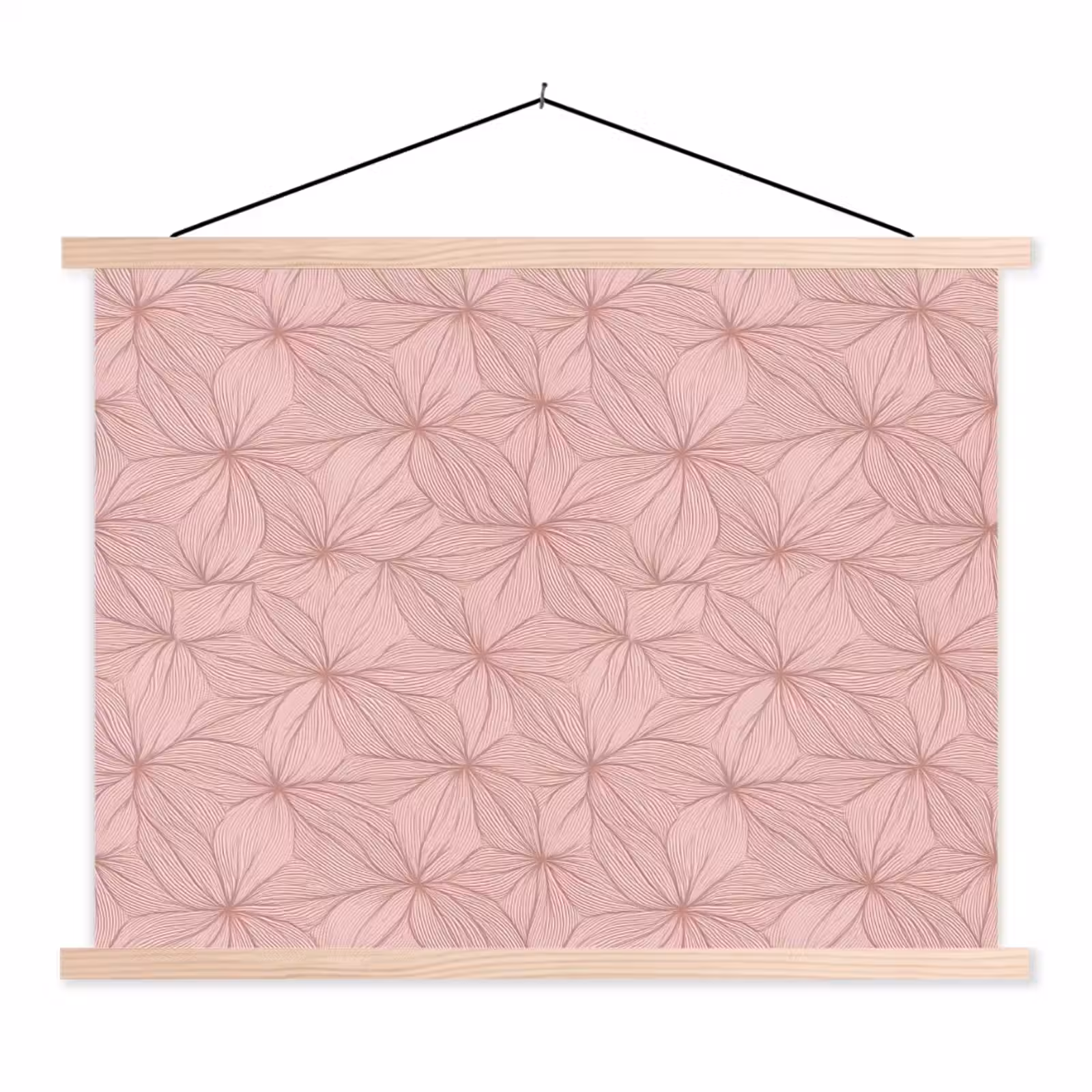 Schoolplaat - oederroze - Bloemen - Reliëf - Textuur — 1