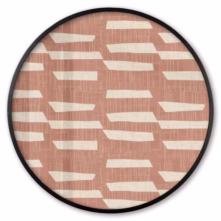 Ronde fotolijst - Terracotta - Abstract - Textuur - Patroon — 1