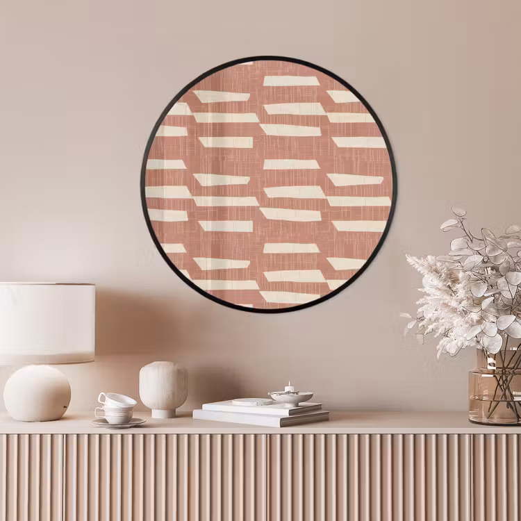 Ronde fotolijst - Terracotta - Abstract - Textuur - Patroon — 4