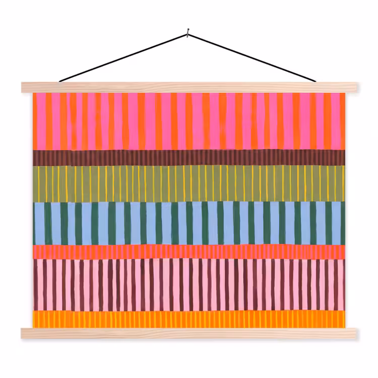 Schoolplaat - Abstract - Strepen - Modern - Kleurrijk - Kunst — 1