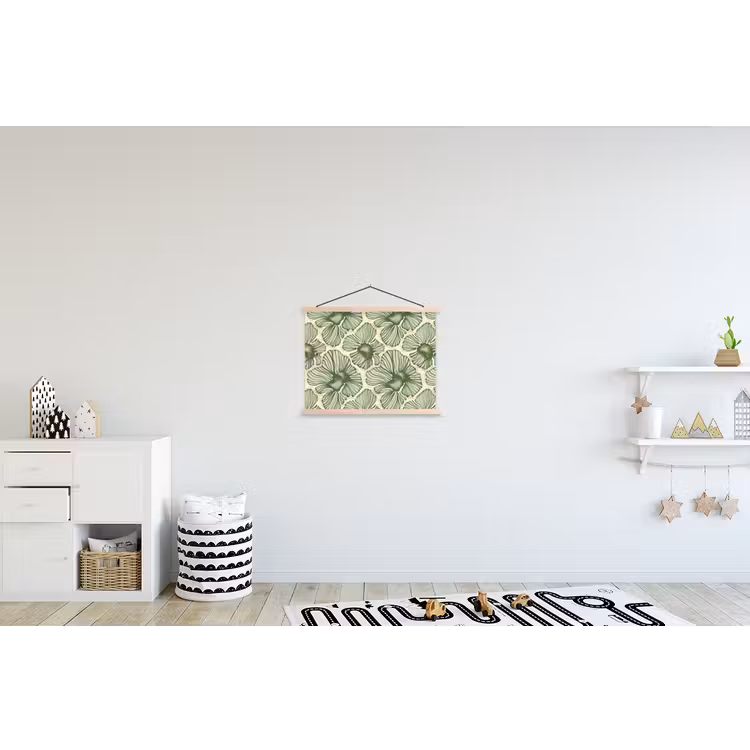 Schoolplaat - Groen - Botanisch - Bloemen - Organisch - Patroon — 3