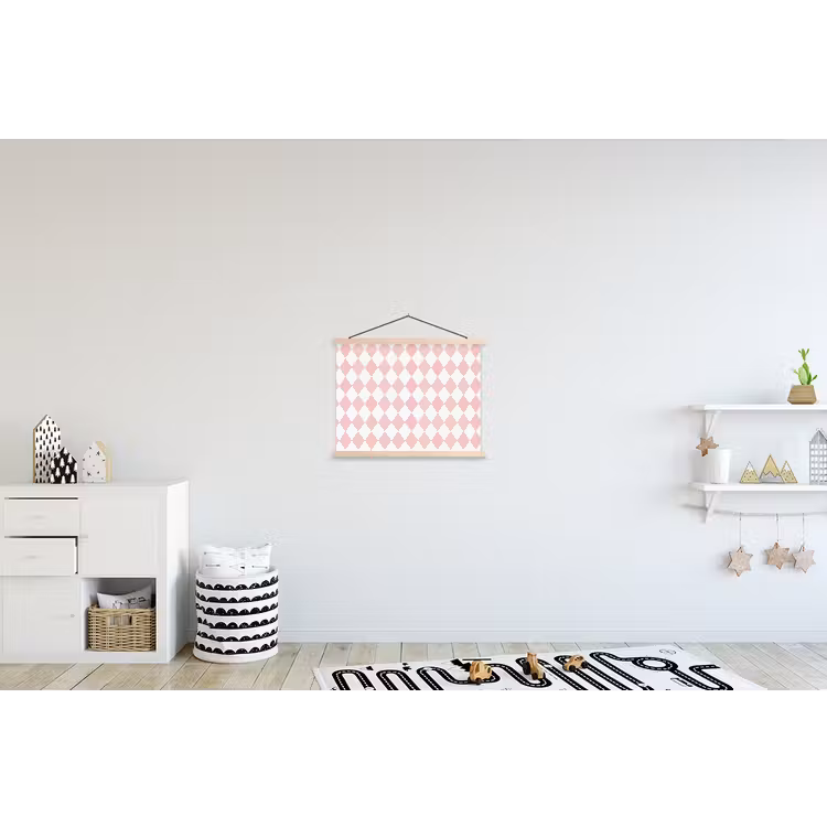 Schoolplaat - Lichtroze - Ruiten - Geometrisch - Patroon — 3