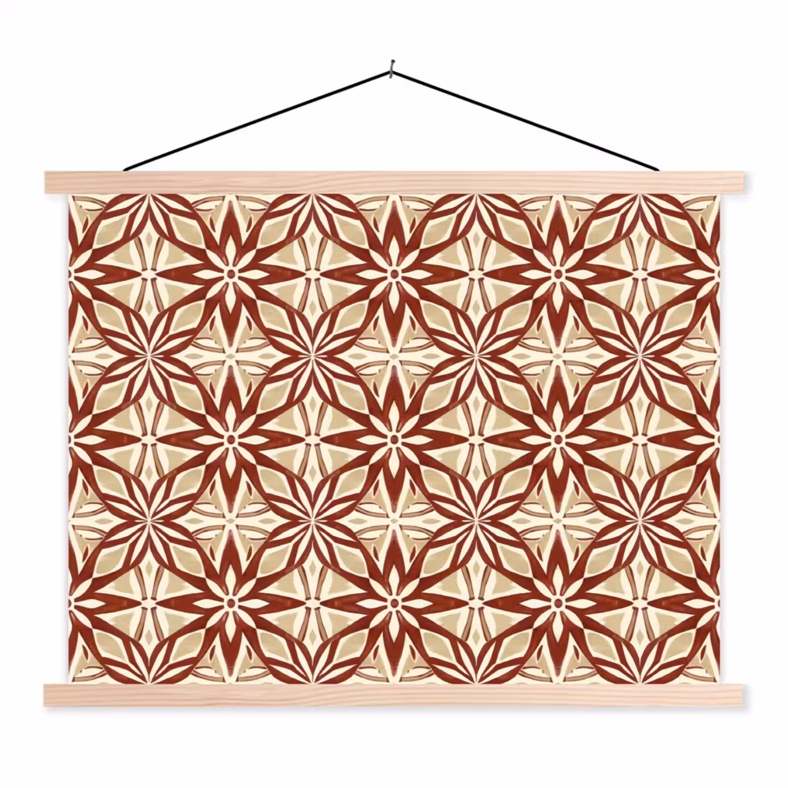 Schoolplaat - Bordeauxrood - Geometrisch - Tegel - Patroon — 1