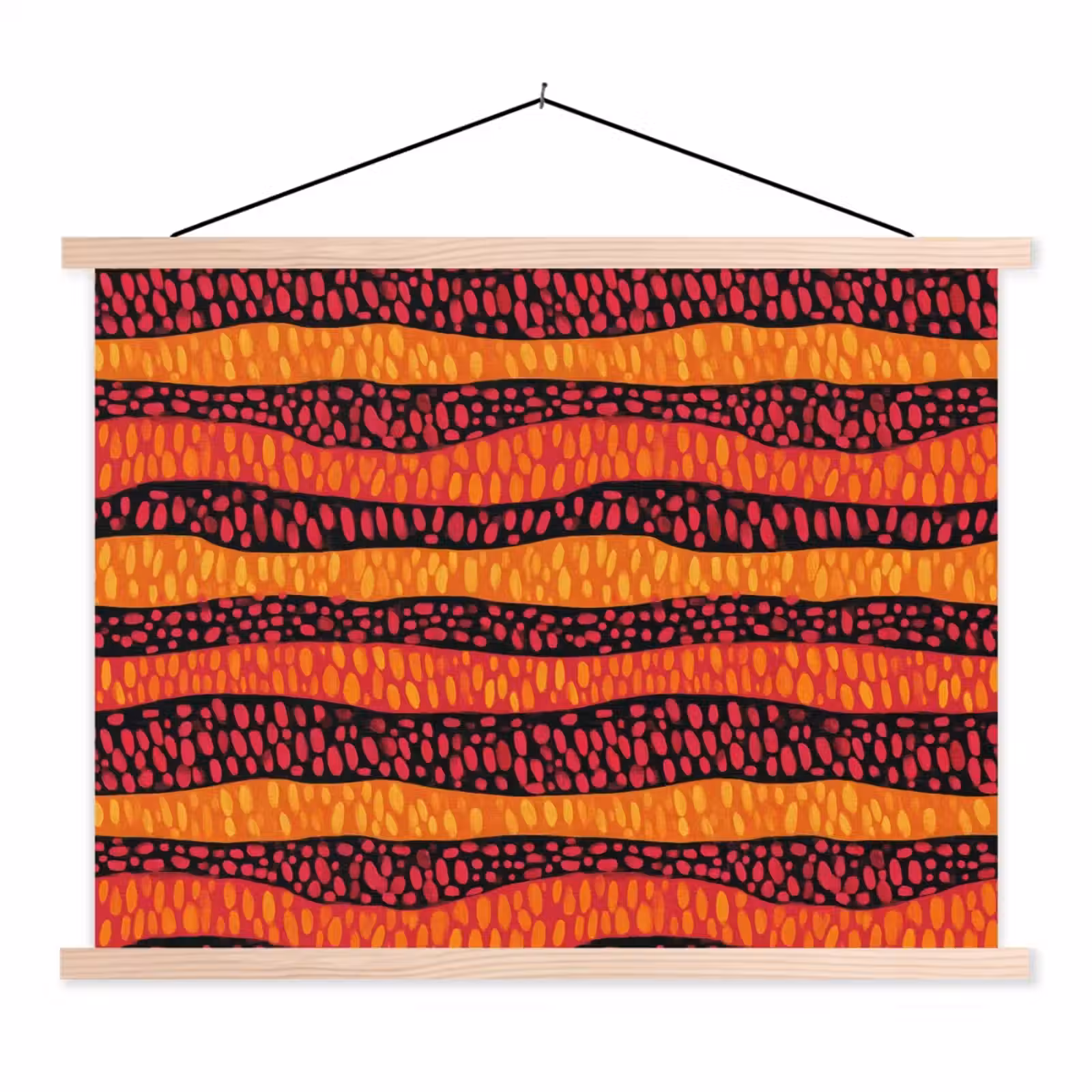 Schoolplaat - Oranje - Roze - Expressief - Patroon — 1