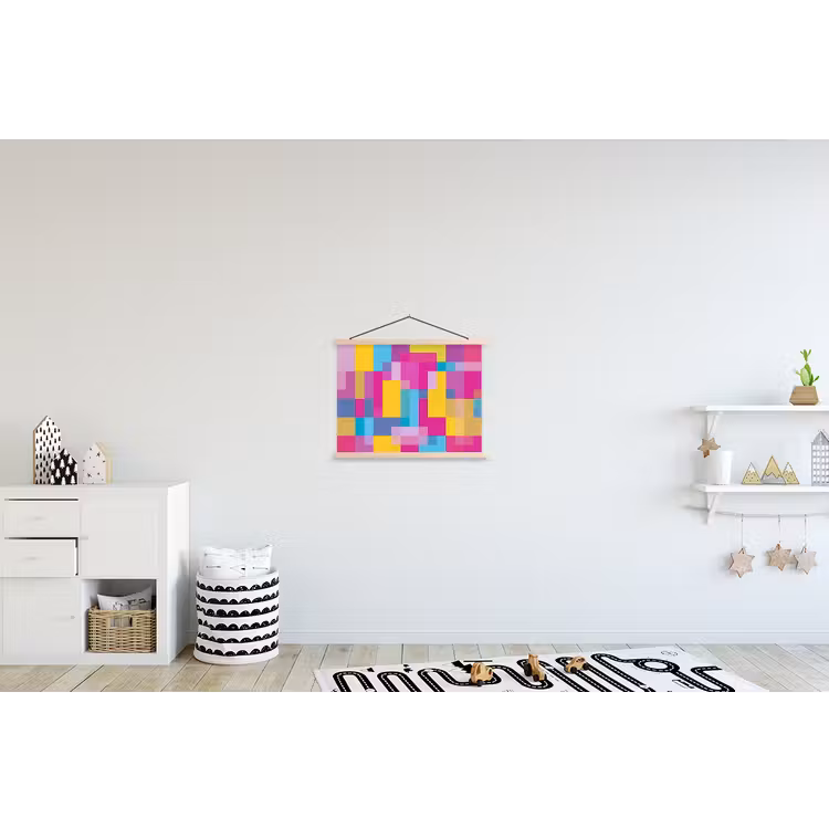 Schoolplaat - Abstract - Geometrisch - Kunst - Kleurrijk - Modern — 3