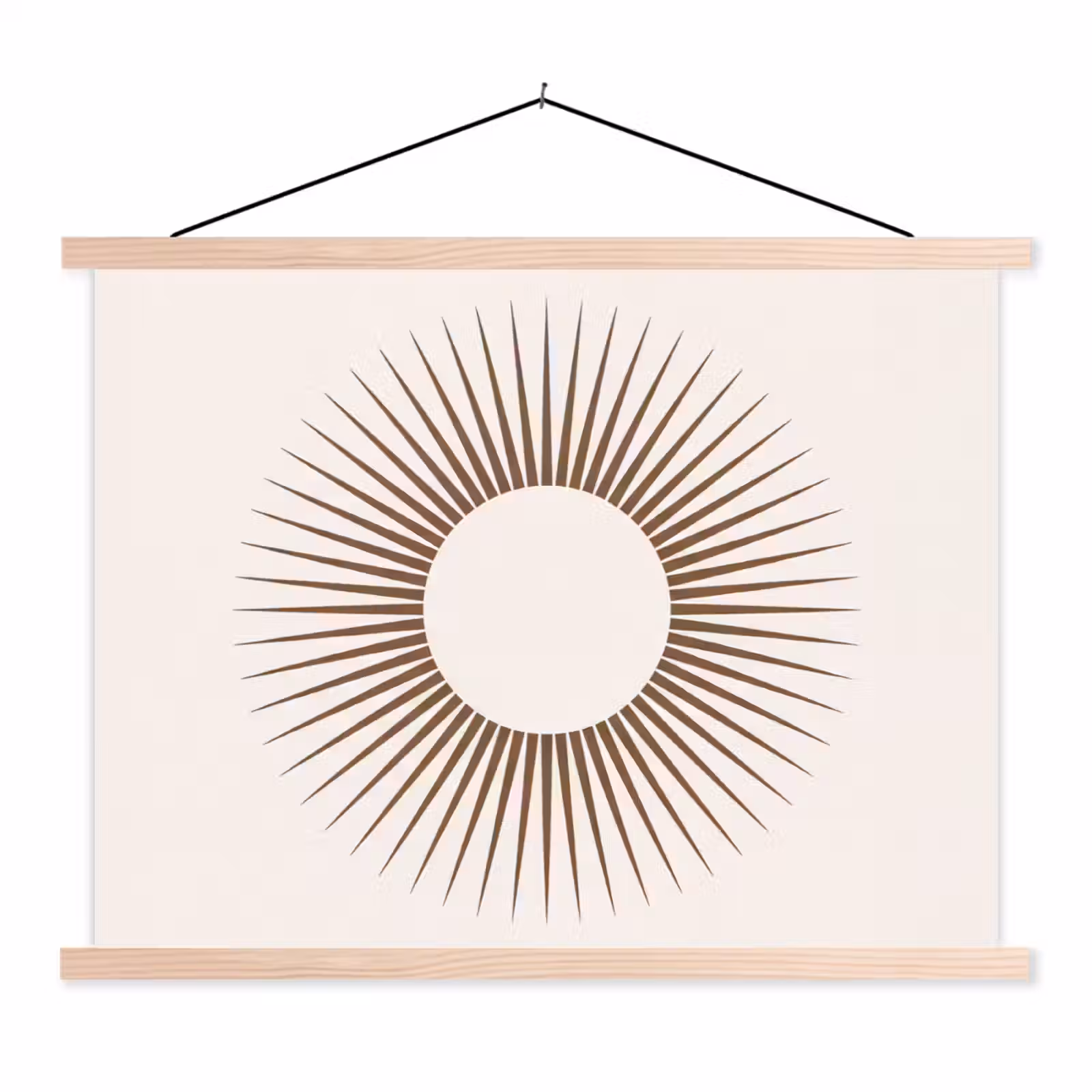 Schoolplaat - Abstract - Zon - Symbool - Modern - Beige — 1