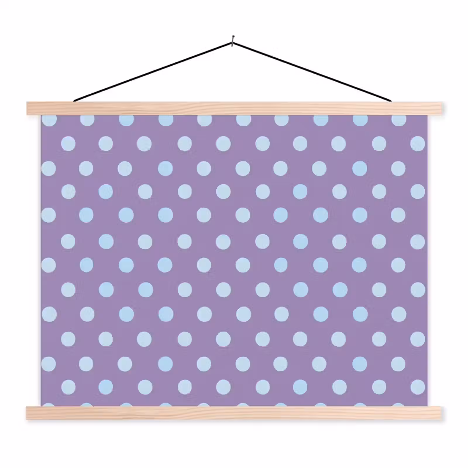 Schoolplaat - Paars - Blauw - Geometrisch - Stippen - Polka Dot - Patroon — 1