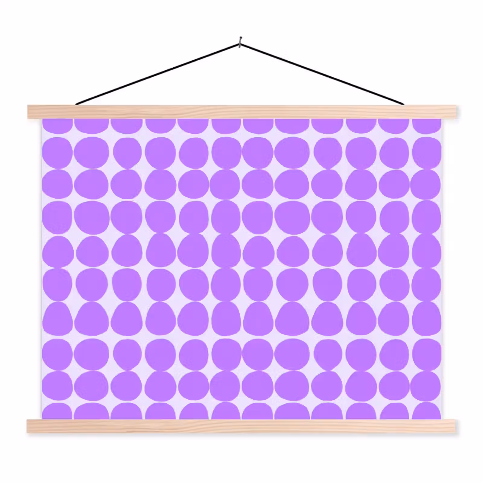 Schoolplaat - Paars - Geometrisch - Stippen - Polka Dot - Patroon — 1