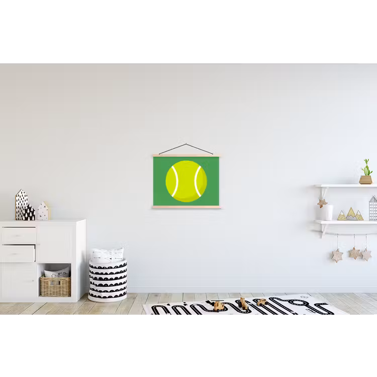 Schoolplaat - Bal - Geel - Sport - Groen - Illustratie — 3