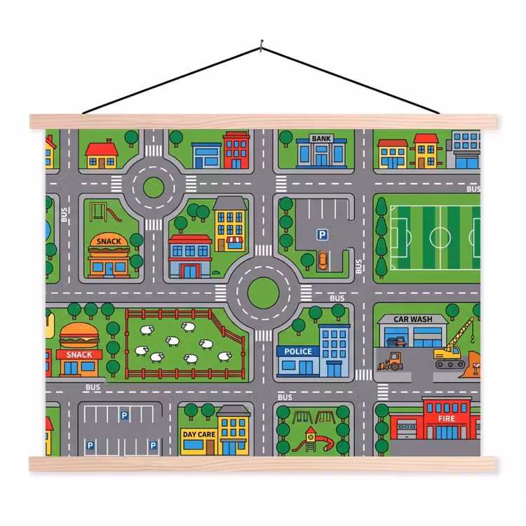 Schoolplaat - Gebouwen - Straten - Kinderlijk — 1