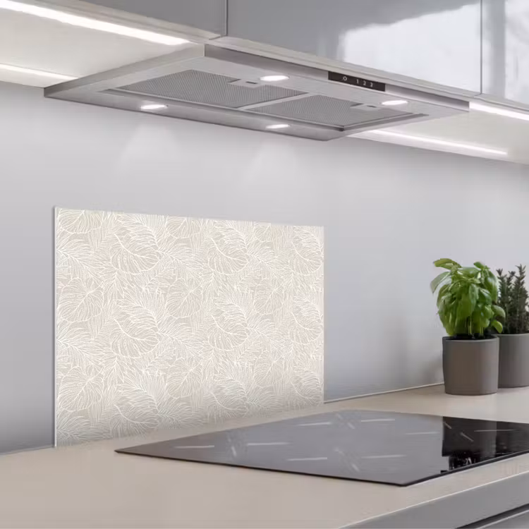 Spatscherm keuken - Bladeren - Beige - Monstera - Palm — 5