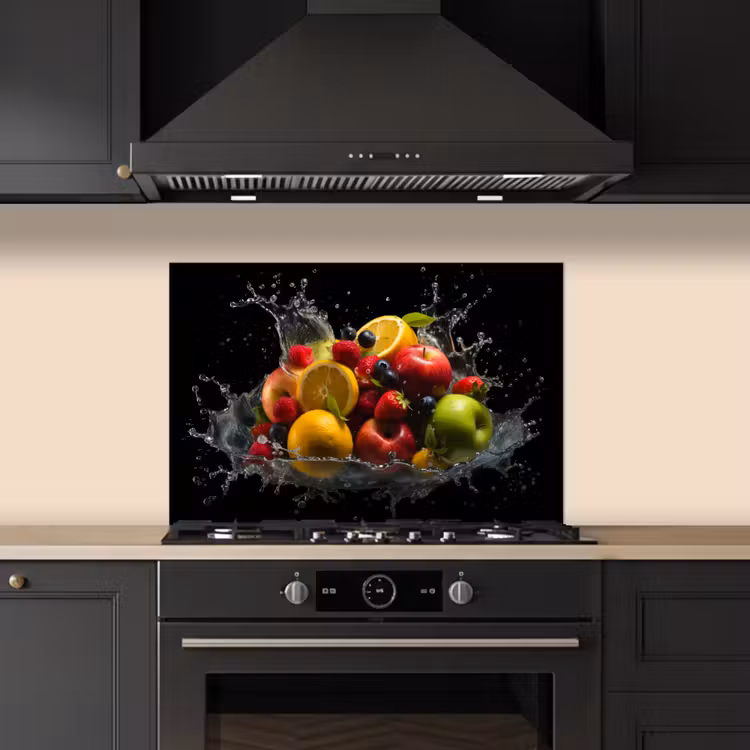 Spatscherm keuken - Fruit - Appel - Sinaasappel - Rode vruchten - Water — 2