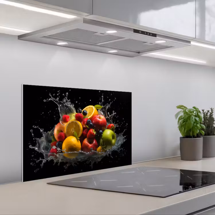 Spatscherm keuken - Fruit - Appel - Sinaasappel - Rode vruchten - Water — 5