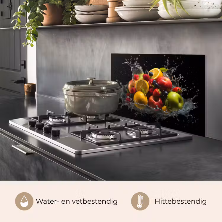 Spatscherm keuken - Fruit - Appel - Sinaasappel - Rode vruchten - Water — 7