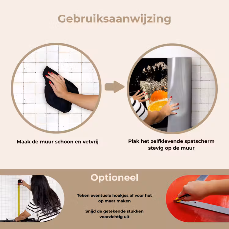 Spatscherm keuken - Sinaasappel - Stilleven - Water - Zwart - Fruit — 8