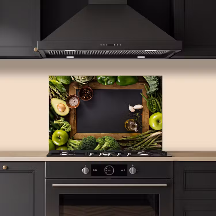 Spatscherm keuken - Fruit - Krijtbord - Groente — 2