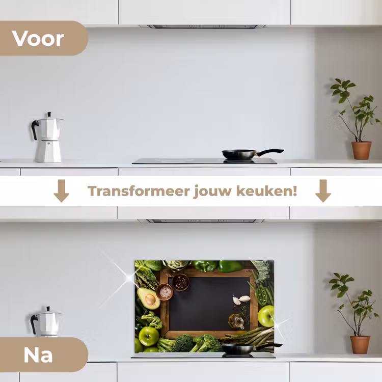 Spatscherm keuken - Fruit - Krijtbord - Groente — 3