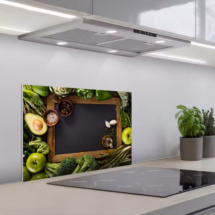Spatscherm keuken - Fruit - Krijtbord - Groente — 5