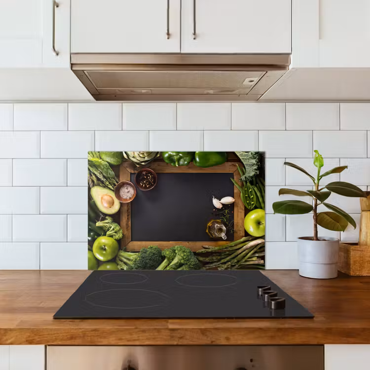 Spatscherm keuken - Fruit - Krijtbord - Groente — 6