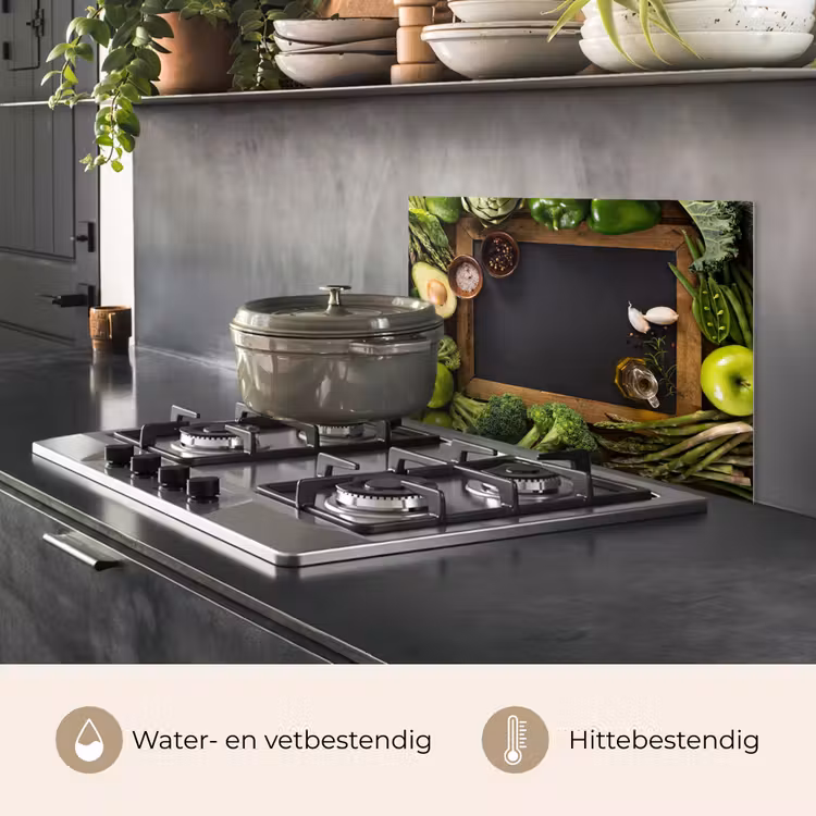 Spatscherm keuken - Fruit - Krijtbord - Groente — 7