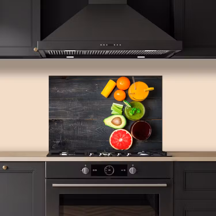 Spatscherm keuken - Fruit - Smoothie - Industrieel - Zomer — 2