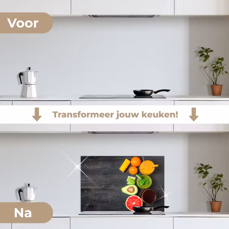 Spatscherm keuken - Fruit - Smoothie - Industrieel - Zomer — 3