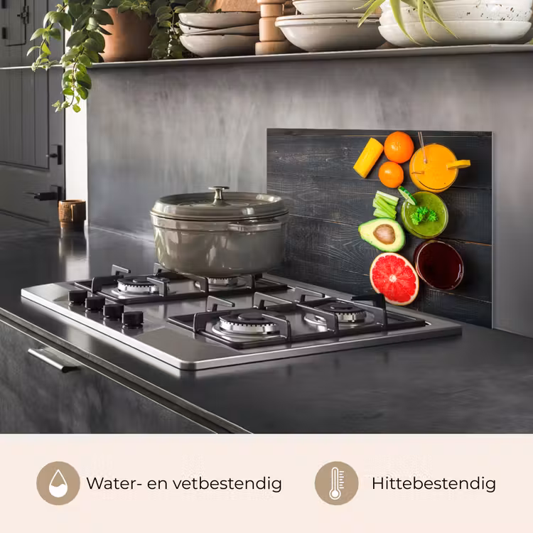 Spatscherm keuken - Fruit - Smoothie - Industrieel - Zomer — 7