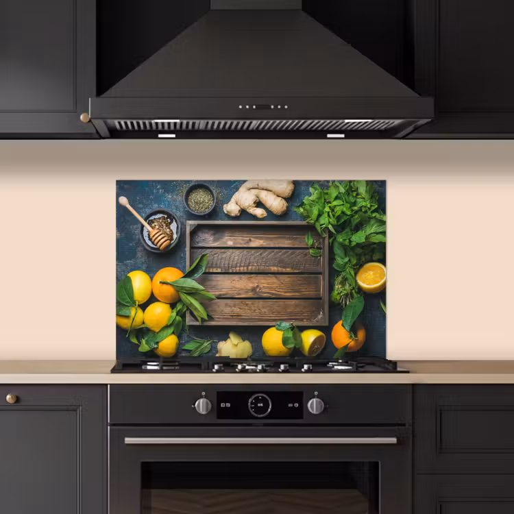 Spatscherm keuken - Fruitkist - Citroen - Fruit — 2
