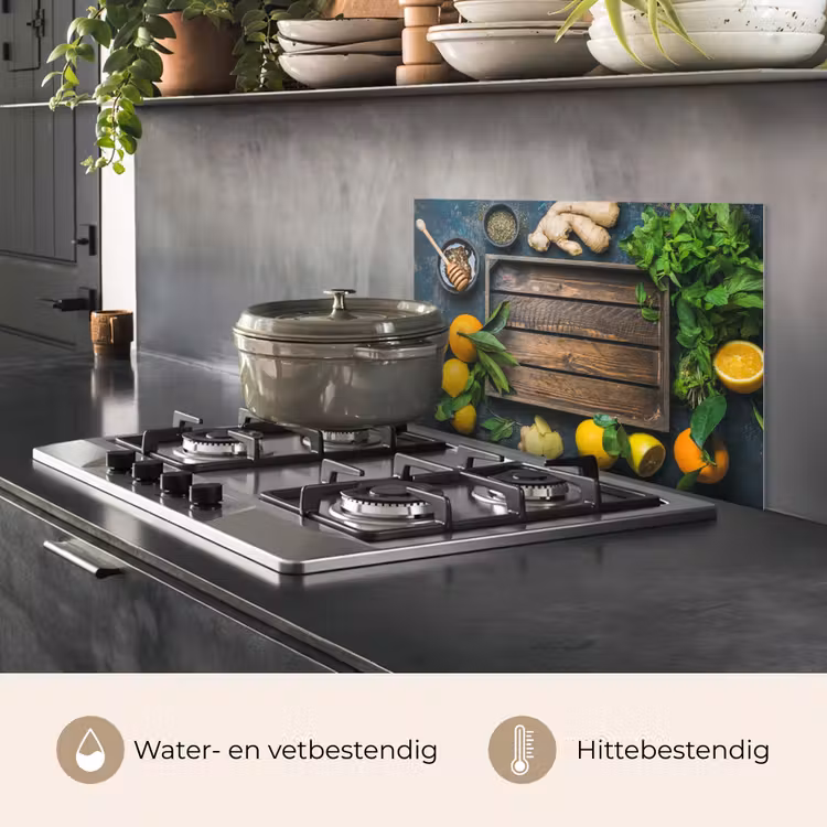 Spatscherm keuken - Fruitkist - Citroen - Fruit — 7