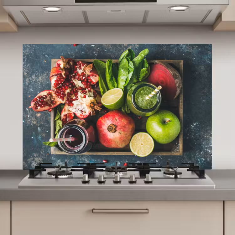 Spatscherm keuken - Fruitkist - Fruit - Smoothie — 1