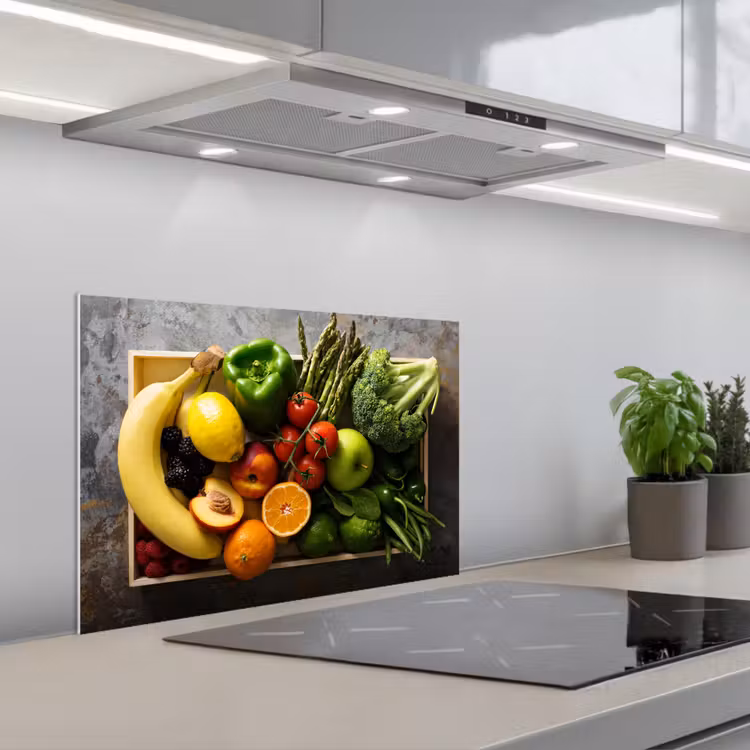 Spatscherm keuken - Krat - Fruit - Regenboog — 5