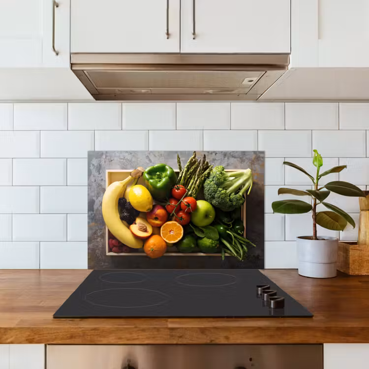 Spatscherm keuken - Krat - Fruit - Regenboog — 6