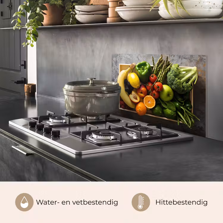 Spatscherm keuken - Krat - Fruit - Regenboog — 7