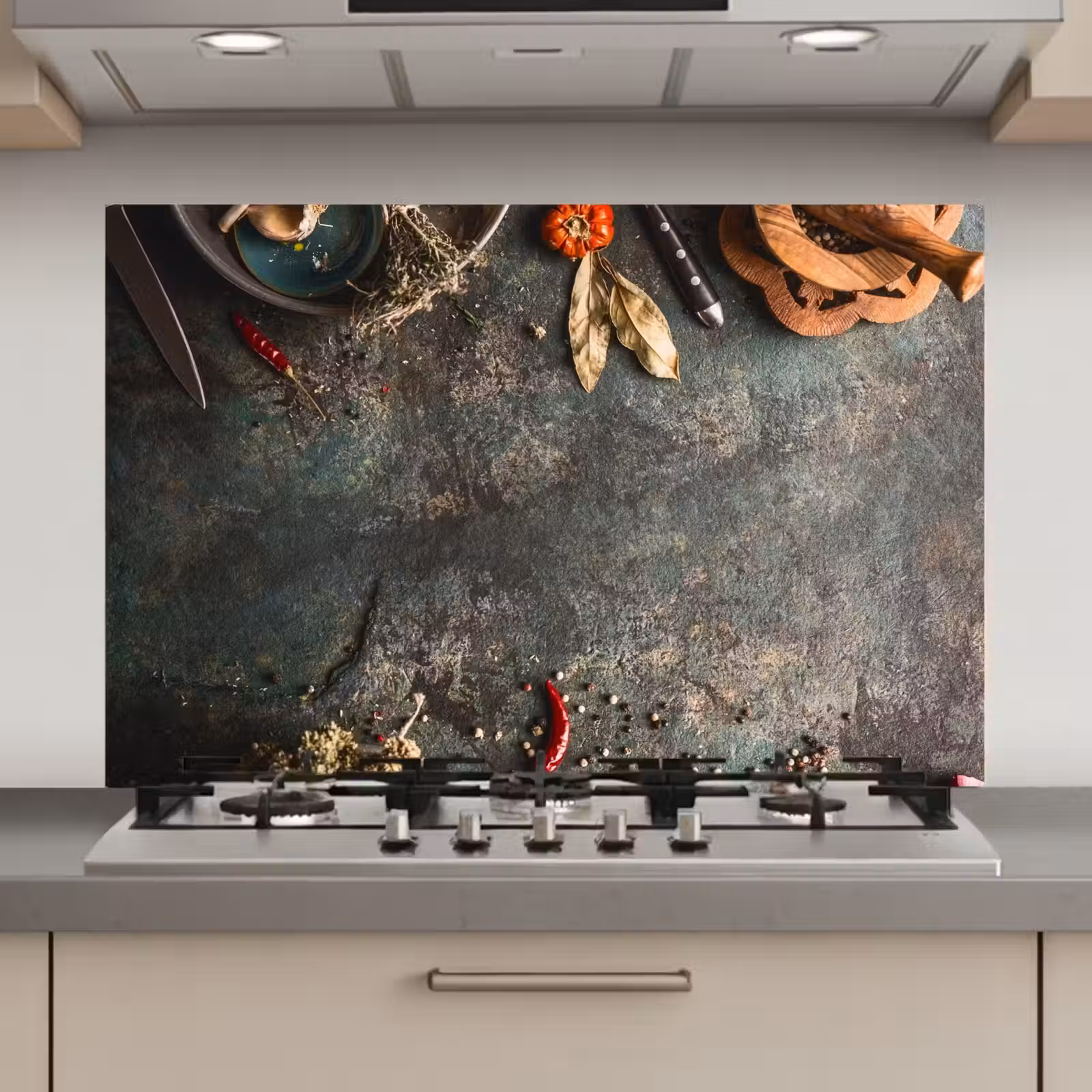 Spatscherm keuken - Culinaire Kunstenaarspalet — 1