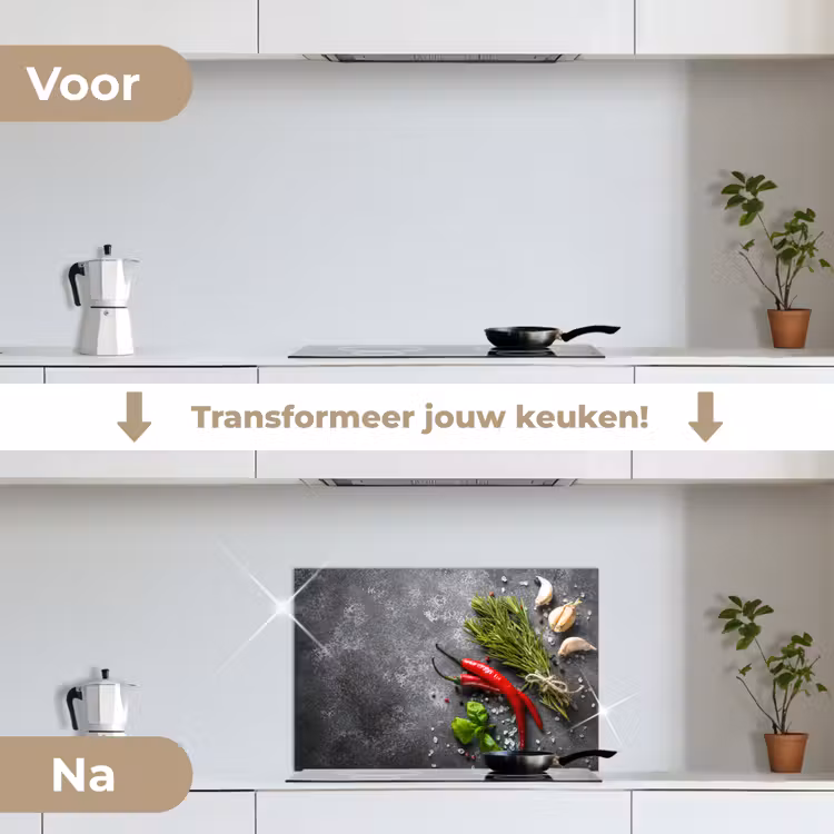 Spatscherm keuken - Contrast in Smaak en Textuur — 3