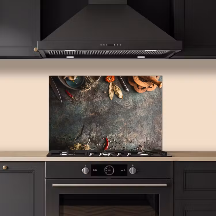 Spatscherm keuken - Culinaire Kunstenaarspalet — 2