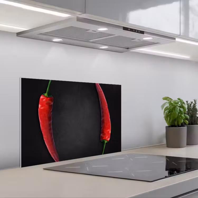 Spatscherm keuken - Dialoog van Pepers — 5