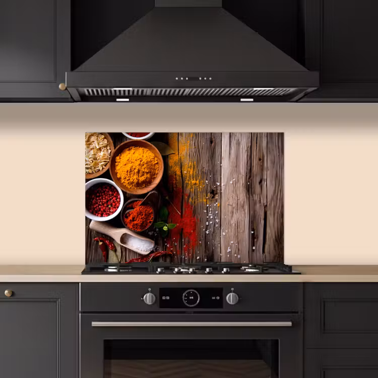 Spatscherm keuken - Kleurenpalet van de Natuur — 2