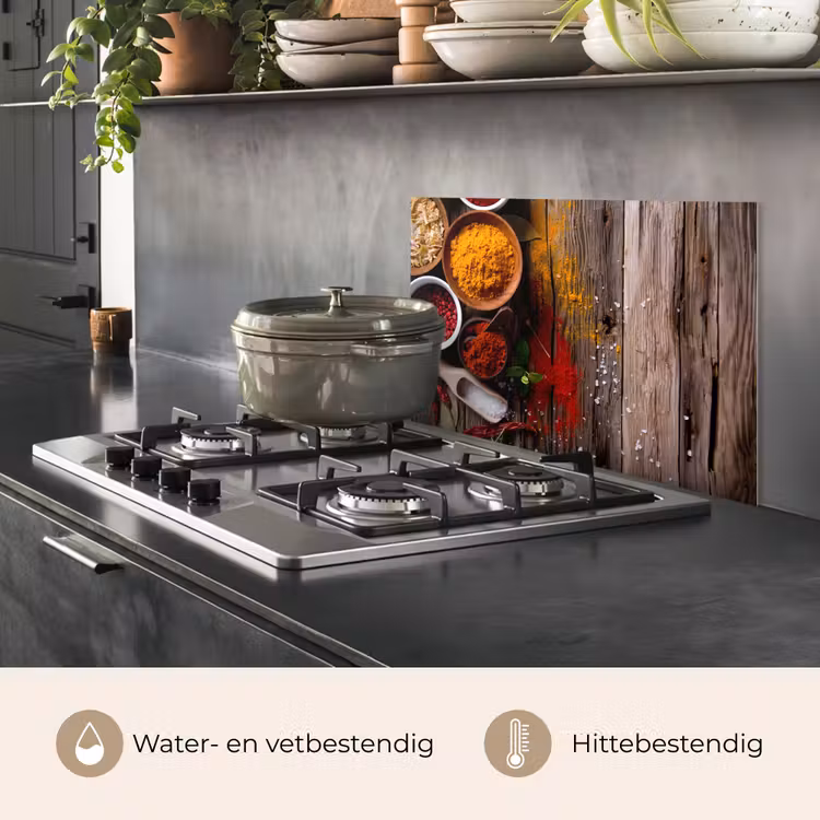 Spatscherm keuken - Kleurenpalet van de Natuur — 7
