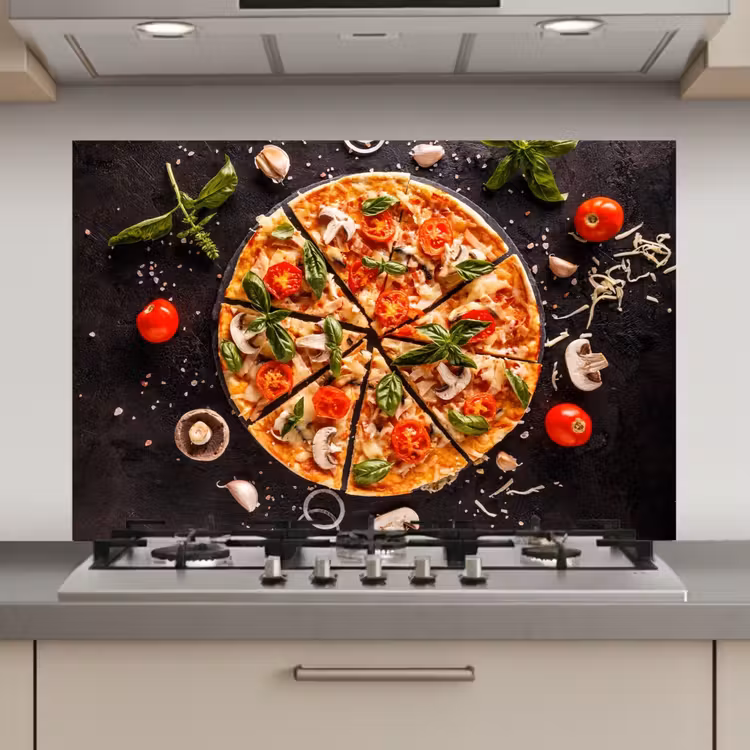 Spatscherm keuken - Mediterraans Feestmaal — 1