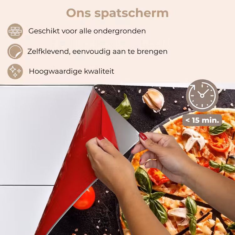 Spatscherm keuken - Mediterraans Feestmaal — 4