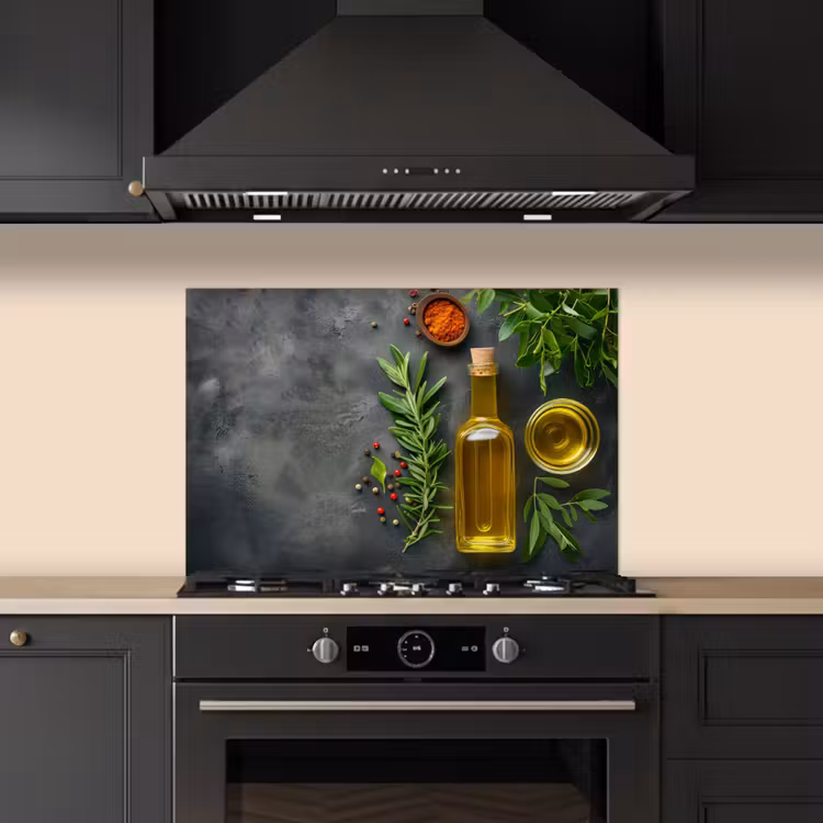 Spatscherm keuken - Mediterrane Keukenessenties — 2