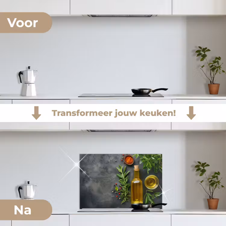 Spatscherm keuken - Mediterrane Keukenessenties — 3